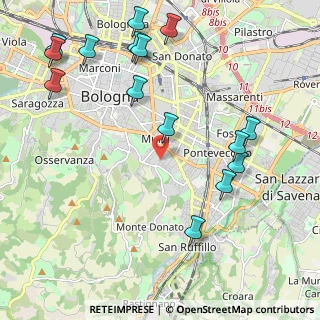 Mappa Via Vincenzo Martinelli, 40137 Bologna BO, Italia (2.62933)