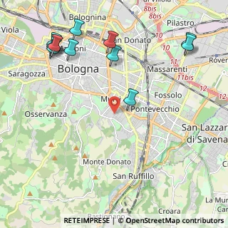 Mappa Via Vincenzo Martinelli, 40137 Bologna BO, Italia (2.77)