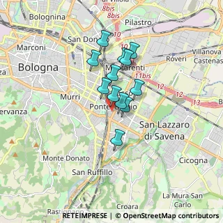 Mappa Via Francesco Brizzi, 40139 Bologna BO, Italia (1.19083)