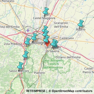 Mappa Via Francesco Brizzi, 40139 Bologna BO, Italia (6.86727)