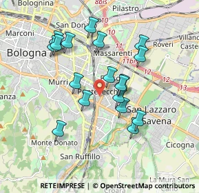 Mappa Via Francesco Brizzi, 40139 Bologna BO, Italia (1.675)