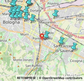 Mappa Via Francesco Brizzi, 40139 Bologna BO, Italia (3.01474)