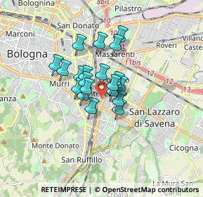 Mappa Via Francesco Brizzi, 40139 Bologna BO, Italia (1.0735)
