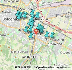 Mappa Via Francesco Brizzi, 40139 Bologna BO, Italia (1.537)
