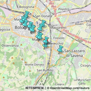 Mappa Orti, 40137 Bologna BO, Italia (1.72857)