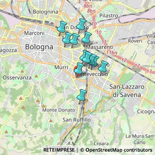 Mappa Orti, 40137 Bologna BO, Italia (1.34667)