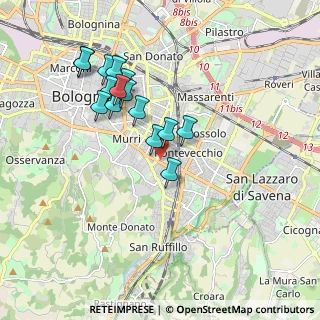 Mappa Orti, 40137 Bologna BO, Italia (1.724)