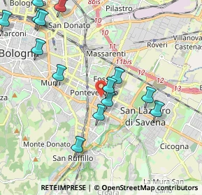 Mappa Via Alba, 40139 Bologna BO, Italia (2.40143)