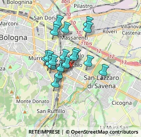 Mappa Via Alba, 40139 Bologna BO, Italia (1.2315)