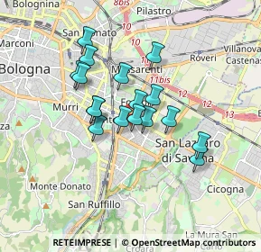 Mappa Via Alba, 40139 Bologna BO, Italia (1.35471)