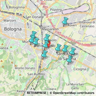 Mappa Via Alba, 40139 Bologna BO, Italia (1.45455)