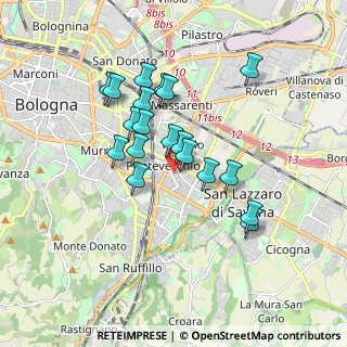 Mappa Via Alba, 40139 Bologna BO, Italia (1.51684)