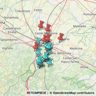 Mappa Via Alba, 40139 Bologna BO, Italia (9.6255)