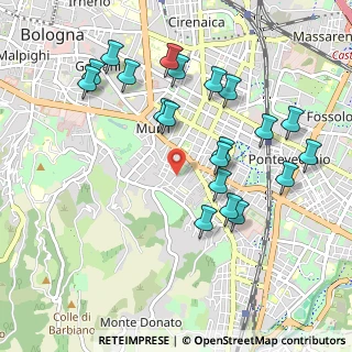 Mappa Via Enrico Caruso, 40137 Bologna BO, Italia (1.0405)