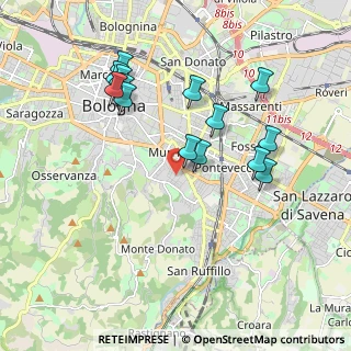 Mappa Via Enrico Caruso, 40137 Bologna BO, Italia (1.91857)