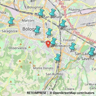 Mappa Via Enrico Caruso, 40137 Bologna BO, Italia (2.68923)