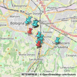 Mappa Passaggio Giuseppe Dordoni, 40137 Bologna BO, Italia (1.25941)