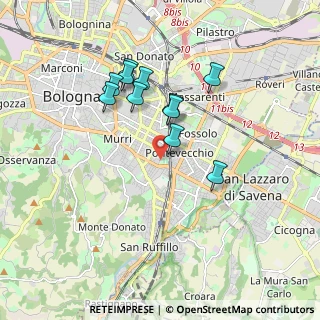 Mappa Passaggio Giuseppe Dordoni, 40137 Bologna BO, Italia (1.60455)