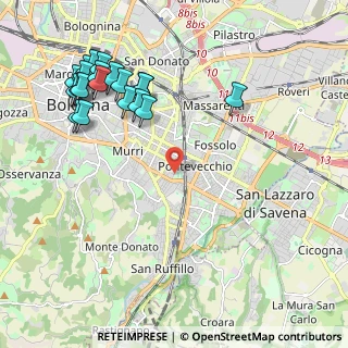 Mappa Passaggio Giuseppe Dordoni, 40137 Bologna BO, Italia (2.5595)