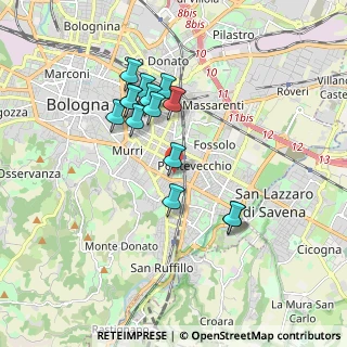 Mappa Passaggio Giuseppe Dordoni, 40137 Bologna BO, Italia (1.61071)