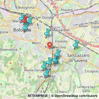 Mappa Passaggio Giuseppe Dordoni, 40137 Bologna BO, Italia (2.12167)