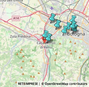Mappa 40033 Casalecchio di Reno BO, Italia (3.555)