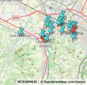 Mappa 40033 Casalecchio di Reno BO, Italia (3.74056)