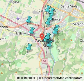 Mappa 40033 Casalecchio di Reno BO, Italia (1.29857)