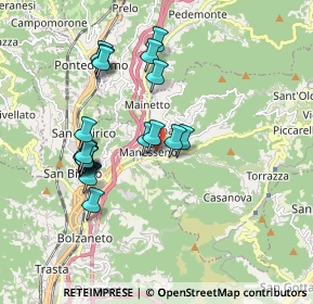 Mappa Via Piero Gobetti, 16010 Manesseno GE, Italia (1.7505)
