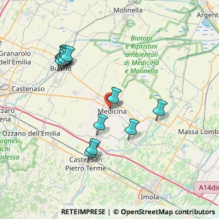 Mappa Via Skofja Loka, 40059 Medicina BO, Italia (8.29231)