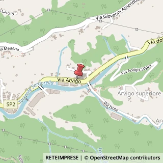 Mappa Via Arvigo,  109, 16010 Sant'Olcese, Genova (Liguria)