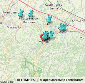 Mappa Via Giacomo Puccini, 41058 Vignola MO, Italia (4.38545)