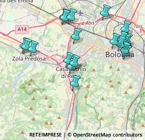 Mappa Via G. Garibaldi, 40033 Bologna BO, Italia (4.4835)