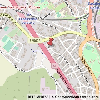 Mappa Via Calzavecchio, 583, 40033 Casalecchio di Reno, Bologna (Emilia Romagna)