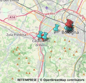 Mappa Via Porrettana, 40033 Casalecchio di Reno BO, Italia (4.09143)