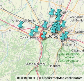 Mappa Via Porrettana, 40033 Casalecchio di Reno BO, Italia (6.33611)