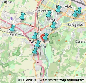 Mappa Via Porrettana, 40033 Casalecchio di Reno BO, Italia (2.07455)