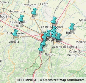 Mappa Via Porrettana, 40033 Casalecchio di Reno BO, Italia (11.17357)