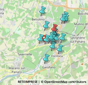 Mappa Via Piero Mascagni, 41058 Vignola MO, Italia (1.32941)