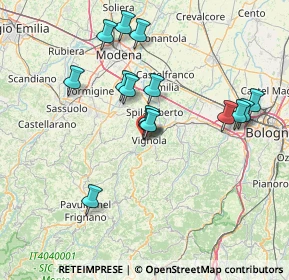 Mappa Via Piero Mascagni, 41058 Vignola MO, Italia (14.01667)