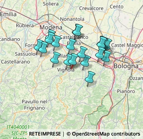 Mappa Piazza Zanantoni, 41056 Savignano Sul Panaro MO, Italia (11.074)