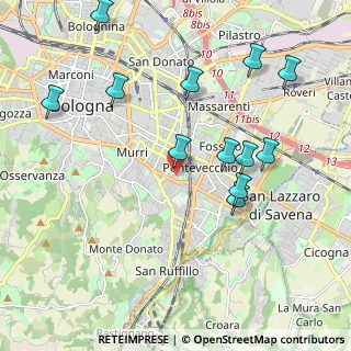 Mappa Via Francesco Cavazza, 40137 Bologna BO, Italia (2.21417)