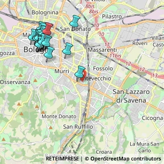 Mappa Via Francesco Cavazza, 40137 Bologna BO, Italia (2.74)