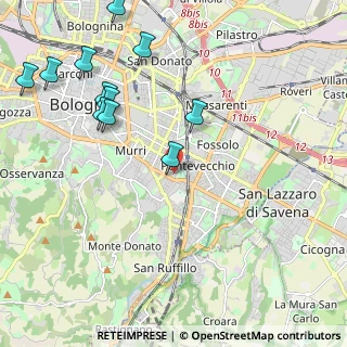 Mappa Via Francesco Cavazza, 40137 Bologna BO, Italia (2.57364)