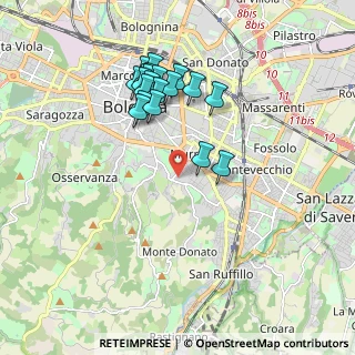 Mappa Via Bellacosta, 40137 Bologna BO, Italia (1.813)
