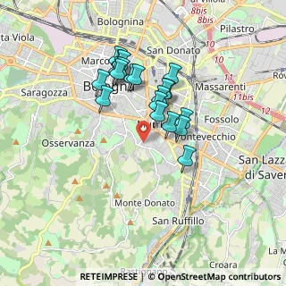 Mappa Via Bellacosta, 40137 Bologna BO, Italia (1.5025)
