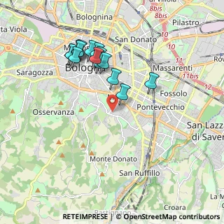 Mappa Via Bellacosta, 40137 Bologna BO, Italia (1.868)