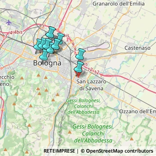 Mappa Via Bellaria, 40139 Bologna BO, Italia (3.94583)