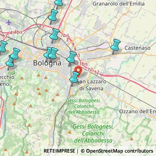 Mappa Via Bellaria, 40139 Bologna BO, Italia (5.35182)