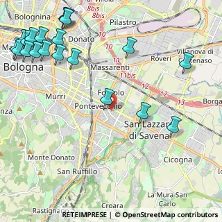 Mappa Via Bellaria, 40139 Bologna BO, Italia (3.221)